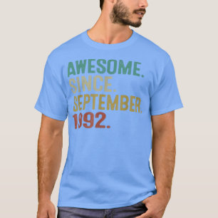Geweldige sinds september 1992  30e verjaardag t-shirt