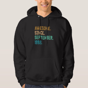 Geweldige sinds september 1998 24e verjaardag hoodie