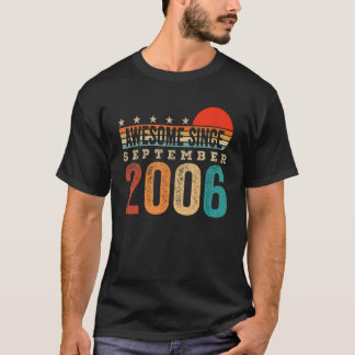 Geweldige sinds september 2006 16e verjaardag 16 j t-shirt
