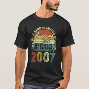 Geweldige sinds september 2007 15 jaar oud en 15 j t-shirt