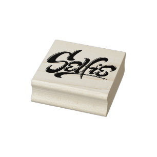 Geweldige skateboard Graffiti Selfie Lettering Rubberstempel