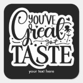 Geweldige smaak sticker (Voorkant)