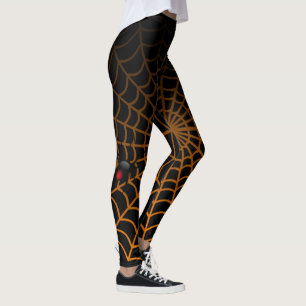 Geweldige Spider en Web Fun Halloween-ontwerp Leggings
