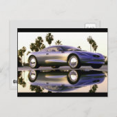 Geweldige sportwagen briefkaart (Voorkant / Achterkant)