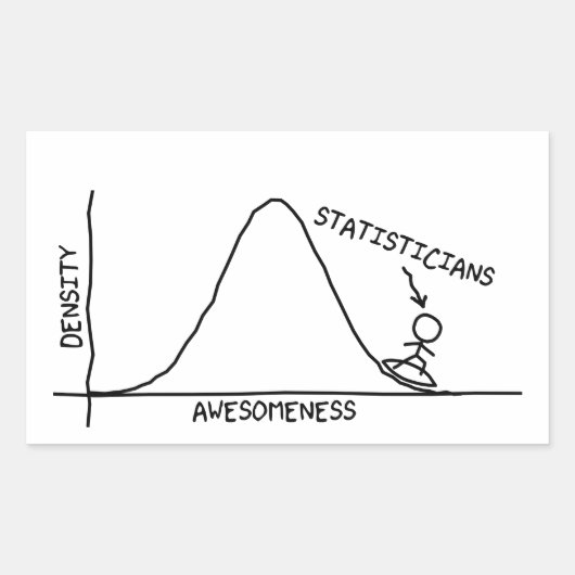 Geweldige statisticus Sticker (Voorkant)