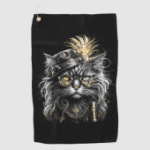 Geweldige Steampunk Kat  Golfhanddoek (Voorkant)
