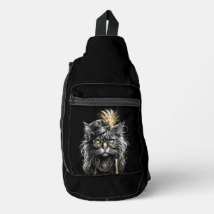 Geweldige Steampunk Kat Sling Bag