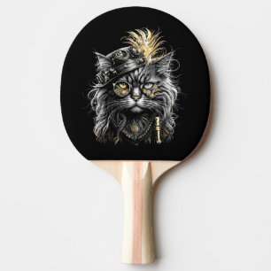 Geweldige Steampunk Kat Tafeltennisbatje