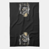Geweldige Steampunk Kat Theedoek (Verticaal)