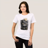 Geweldige Steampunk Kat Tri-Blend Shirt (Voorkant volledig)