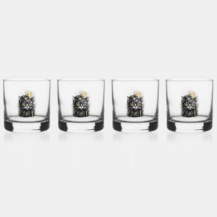 Geweldige Steampunk Kat Whisky Glas