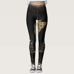 Geweldige steampunk pauw leggings