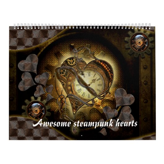 Geweldige steampunkhart kalender (Hoes)