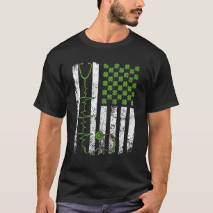 Geweldige stethoscoop Amerikaanse vlag verpleegste T-shirt