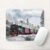 Geweldige stoomlocomotief muismat (Met muis)