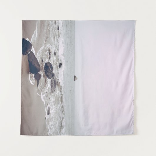 Geweldige strand Uitzicht Wandkleed (Voorkant (horizontaal))