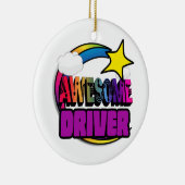 Geweldige stuurprogramma voor Shootster Rainbow Keramisch Ornament (Rechts)