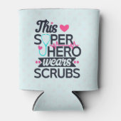 Geweldige superheld Gezegde Typografie Blikjeskoeler (Voorkant)