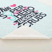 Geweldige superheld Gezegde Typografie Sherpa Deken (3/4)