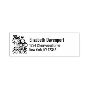 Geweldige superheld Gezegde Typografie Zelfinktende Stempel