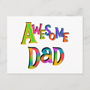 Geweldige T-shirts voor papa en cadeautjes Briefkaart