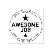 Geweldige taak | Aangepaste leraren Rubberstempel (Afrduk)