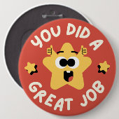 Geweldige taak - Hou hem omhoog Ronde Button 6,0 Cm (Voorkant /achterkant)