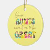 Geweldige tante keramisch ornament (Links)