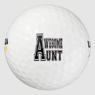 Geweldige tante ontwerp golfballen
