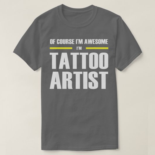 Geweldige Tattoo artiest T-shirt (Design voorkant)