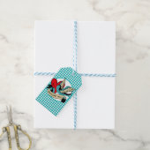 Geweldige Tattoo van mama en Harlequin-Moederdag Cadeaulabel (Met Touw)