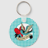 Geweldige Tattoo van mama en Harlequin Sleutelhanger (Voorkant)