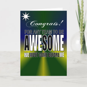 geweldige teamwerk kaart