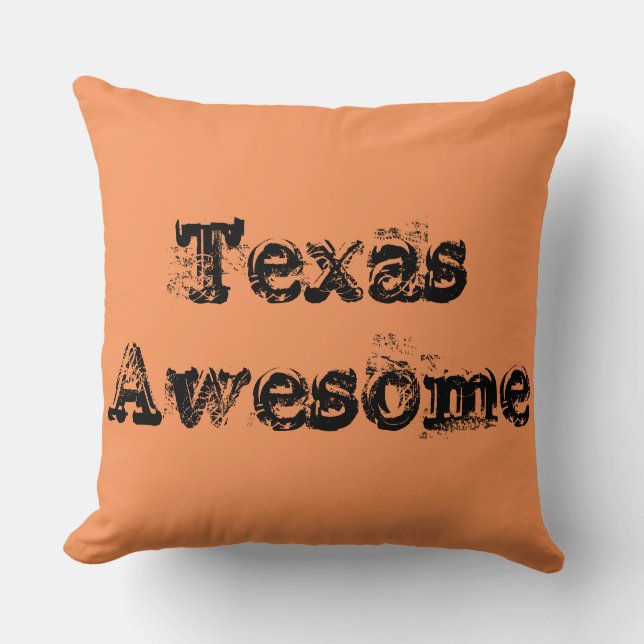 Geweldige Texas Quote Kussen (Voorkant)
