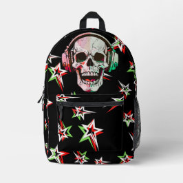 Geweldige tiener favoriete gradiënt schedel Neon s Bedrukte Rugzak