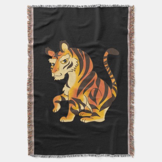 Geweldige Tiger Throw Blanket Deken (Voorkant Verticaal)