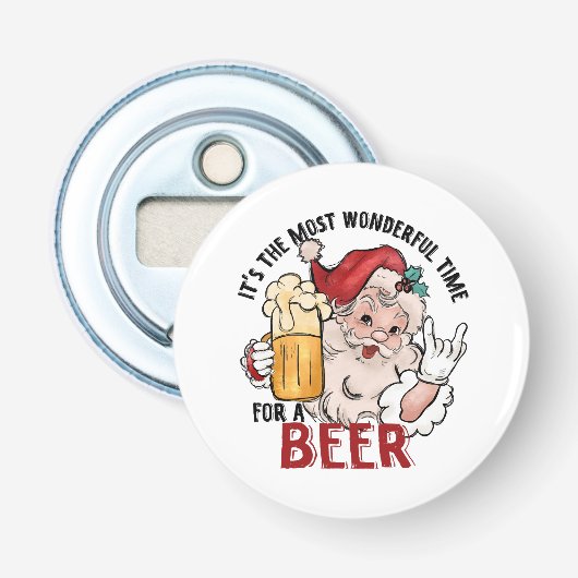 Geweldige tijd voor een bier button flesopener (Voorkant)
