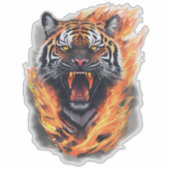 Geweldige tijger sticker (Voorkant)
