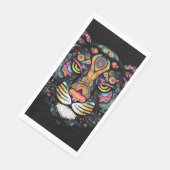 Geweldige tijgerkop servet (Hoek)