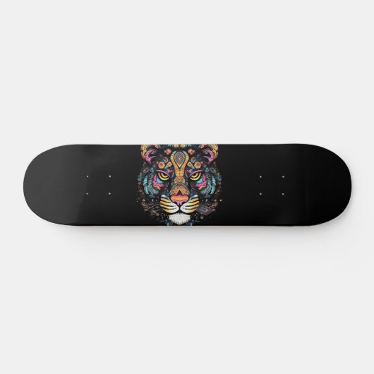 Geweldige tijgerkop skateboard (Horizontaal)