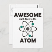 Geweldige tot aan de Atom Briefkaart (Voorkant / Achterkant)