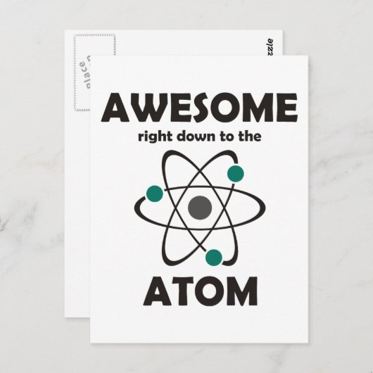 Geweldige tot aan de Atom Briefkaart (Voorkant / Achterkant)