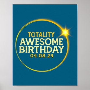 Geweldige Totale Zonsverduistering Totaliteit Verj Poster