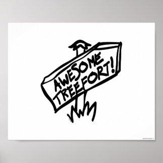 Geweldige Treefort Sign. Poster