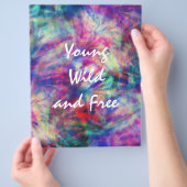 Geweldige trendbandkleurige kleurstof jonge wild e flyer (Hand)