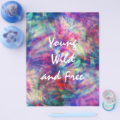 Geweldige trendbandkleurige kleurstof jonge wild e flyer (Enkel)