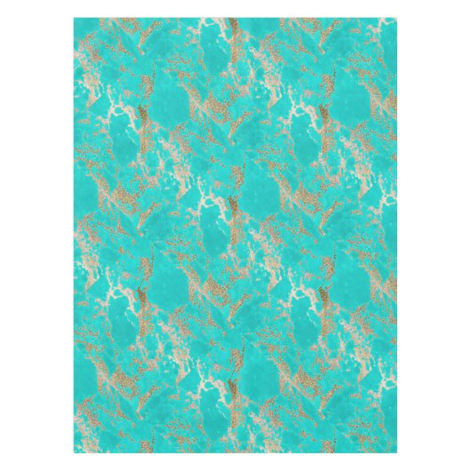 Geweldige trendy modern faux goudglitter marmer tafelkleed (Voorkant)