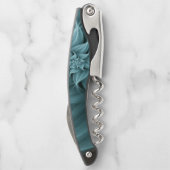 Geweldige turquoise bloemfractal kurkentrekker (Achterkant)