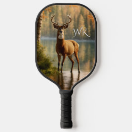 Geweldige Twelve Point Buck Autumn Waters Persoonl Pickleball Paddle