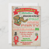 Geweldige uitnodiging voor kerstfeestelijke feestd (Voorkant)